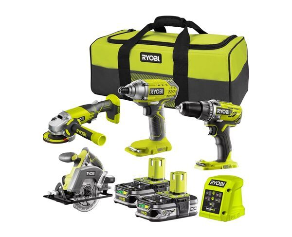 Ryobi 18V ONE  2.5Ah 4 Piece Kit